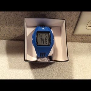 Adidas blue sport watch